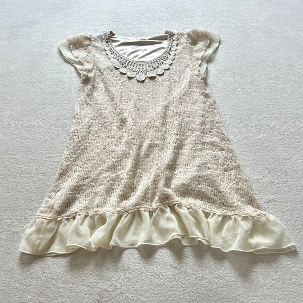 axes femme アクシーズファム チュニック トップス ニット Mサイズ