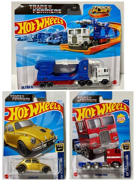 ホットウィール(3点) ウルトラマグナス&バンブルビー&オプティマス #トランスフォーマー