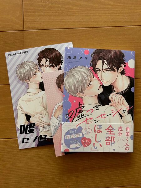 嘘つきセンセーション 鳩屋タマ アニメイト特典小冊子・イラストカード付