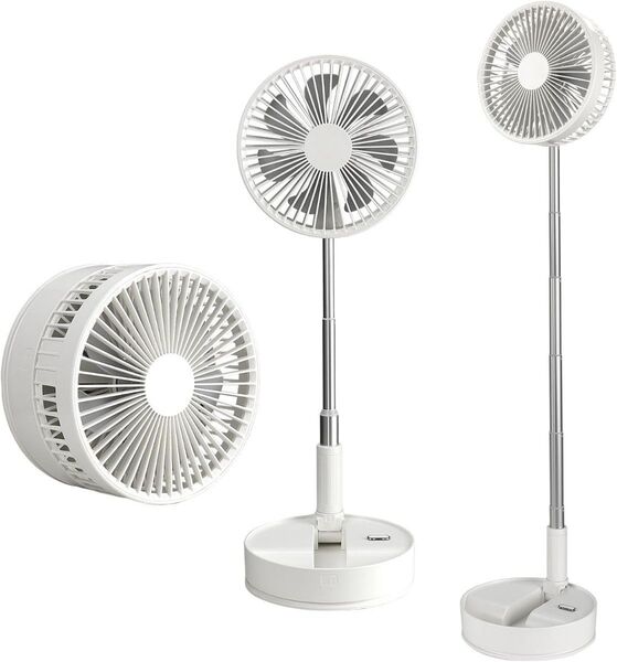 コードレス 扇風機 折り畳み 7200mAh Type-c 充電式 首振り サーキュレーター folding fan p11