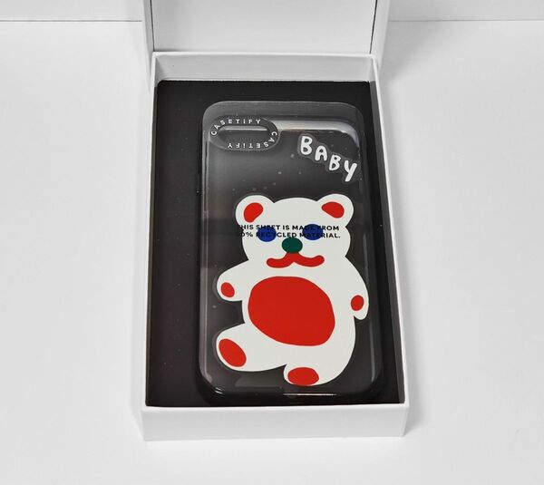 CASETiFY ケース iPhone SE(2020/2022),iPhone 8/7 Baby Bear クリア ブラック