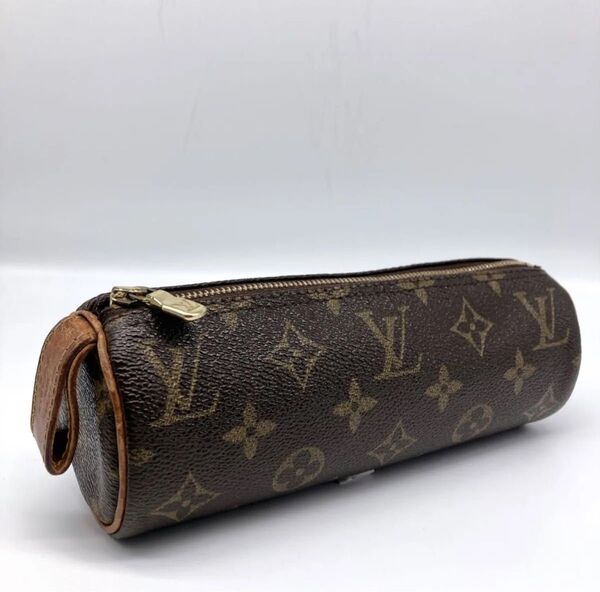 LOUIS VUITTON ルイヴィトン M47630 モノグラム ペンケース ポーチ ブラウン トゥルースロンド 文房具