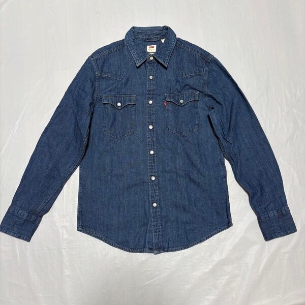 Levis リーバイス デニムシャツ ウエスタンシャツ 長袖シャツ S