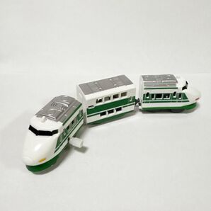 カプセルプラレール 200系新幹線 ダブルデッカー 3両編成 ぜんまい