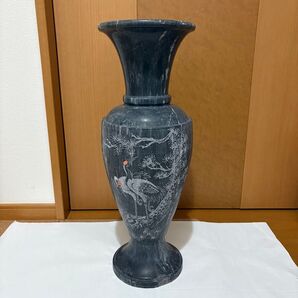 【7月末まで】鶴 彫刻 ジャンク 骨董品 大型花瓶 壺