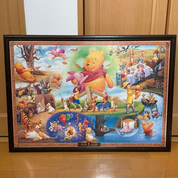 ディズニー ジグソーパズル 完成品 額装