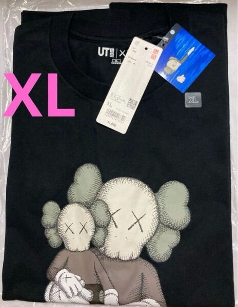 期間限定値下げ! 完売! ユニクロ カウズ コラボTシャツ XL ブラック 未使用