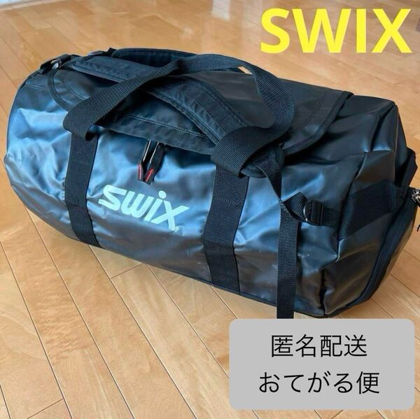 SWIXスウィックス 紳士 メンズ 大容量 ボストンバッグ スポーツバッグ リュック バックパック 鞄 バック 旅行 ロゴ入り 黒