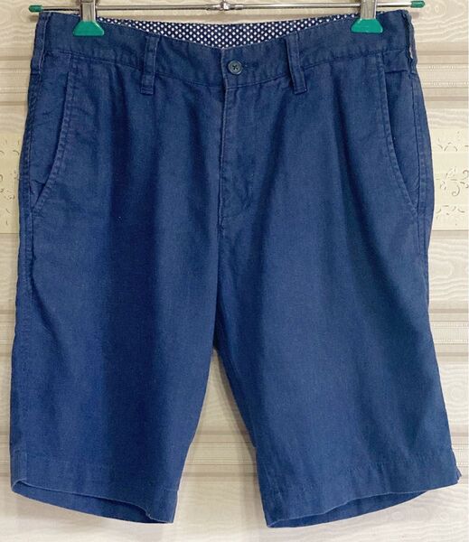 メンズ★UNION STATION★ショートパンツ M 紺系 中古品
