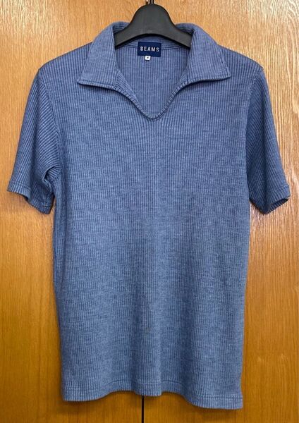 メンズ★BEAMS★半袖シャツ M ブルー系中古品