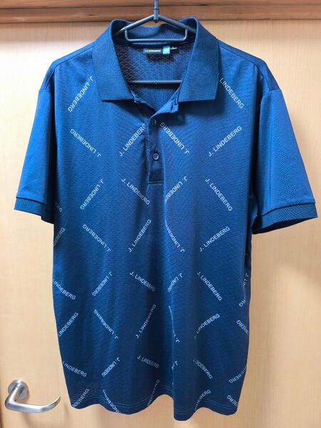 J.LINDEBERG ジェイリンドバーグ 半袖 ポロシャツ メンズ Lサイズ ゴルフ