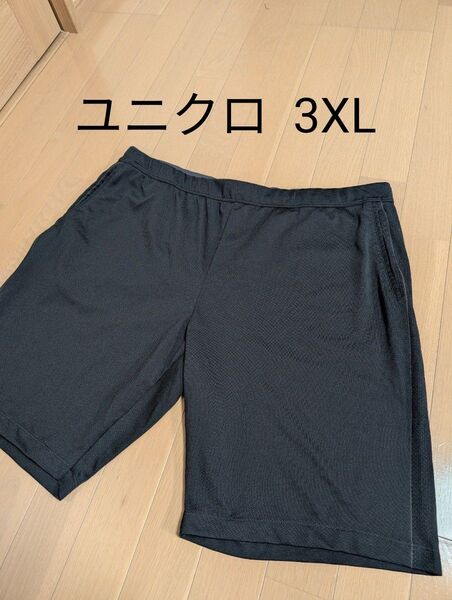 ユニクロ ハーフパンツ 3XL(4L)黒 ブラック ジャージ