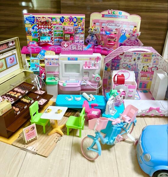 リカちゃん まとめ売り ショッピングモール 病院 ミスタードーナツ リカちゃんハウスすてきなおへや ファミリーカー 自転車
