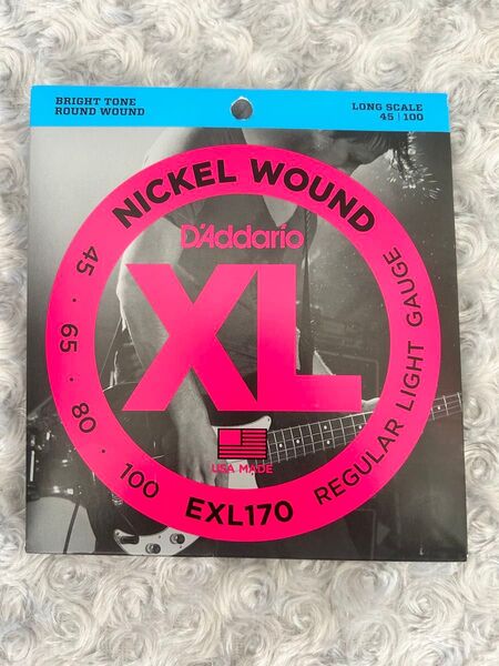 D'Addario EXL170 ロングスケール Regular Light(45-100) ダダリオ ベース弦 EXL170