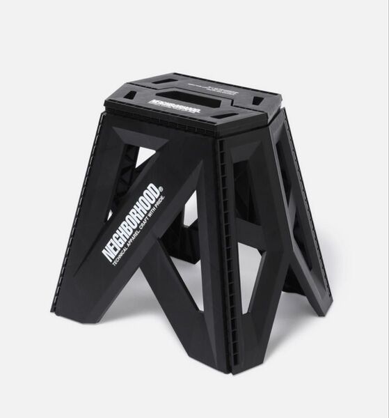 25ss NEIGHBORHOOD LOGO FOLDABLE CHAIR black ネイバーフッド チェアー ブラック
