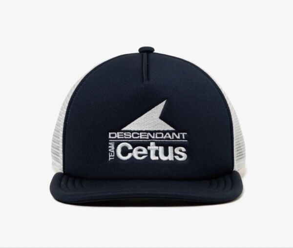 新品 25ss DESCENDANT TEAM CETUS TRUCKER CAP NAVY ディセンダント メッシュ キャップ