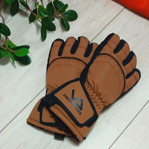 VISIONPEAKS ウィンターグローブ ブラウン 子ども用110cm