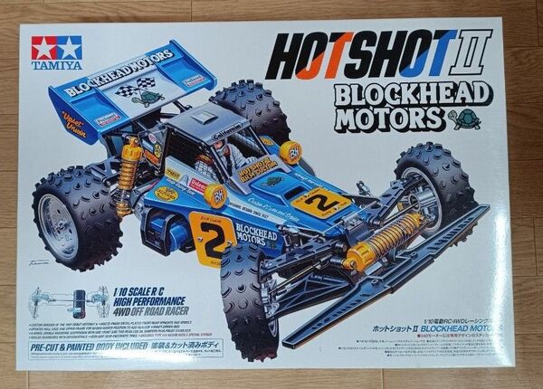 【送料無料】1/10RC ホットショットII BLOCKHEAD MOTORS 58710 ショップオリジナルフルベアリングセット