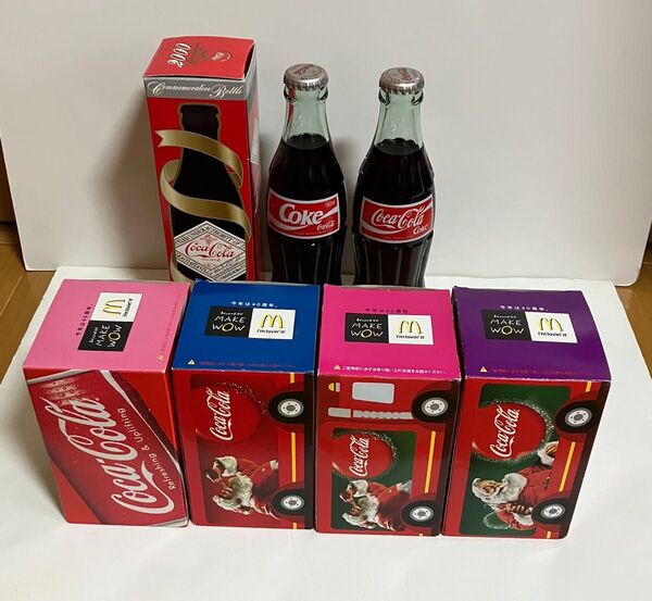 コカ・コーラ2000年記念ボトル レトロコカコーラ コカコーラ×マクドナルドグラス まとめ売り
