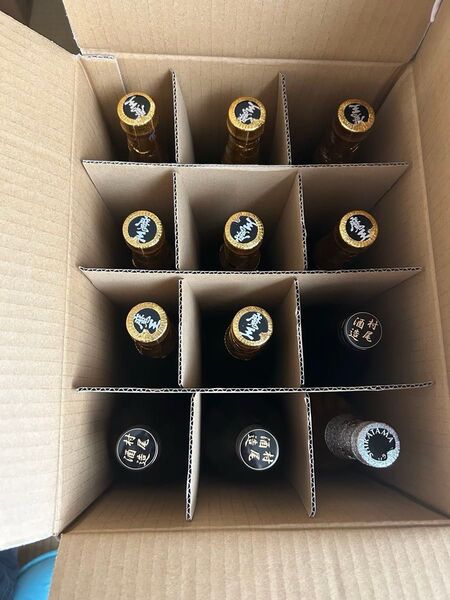 魔王720ml8本+薩摩茶屋720ml3本+元老院720ml1本