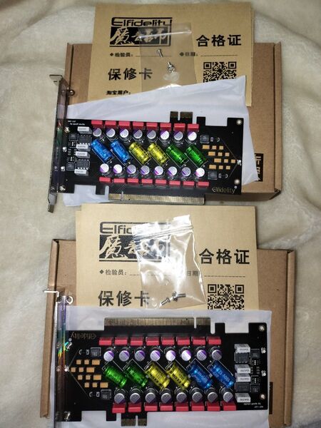 Elfidelity AXF-107 PC電源ノイズフィルター 2枚セット PCIe x16&x1スロット両対応 #PCオーディオ