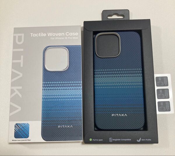 「PITAKA」iPhone 16 Pro Max用 浮織ケース Tactile Woven Case(Moonrise)