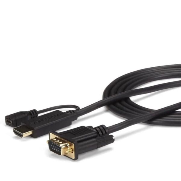 StarTech.com ディスプレイ変換ケーブル/HDMI - VGA/1.8m/1080p/ブラック