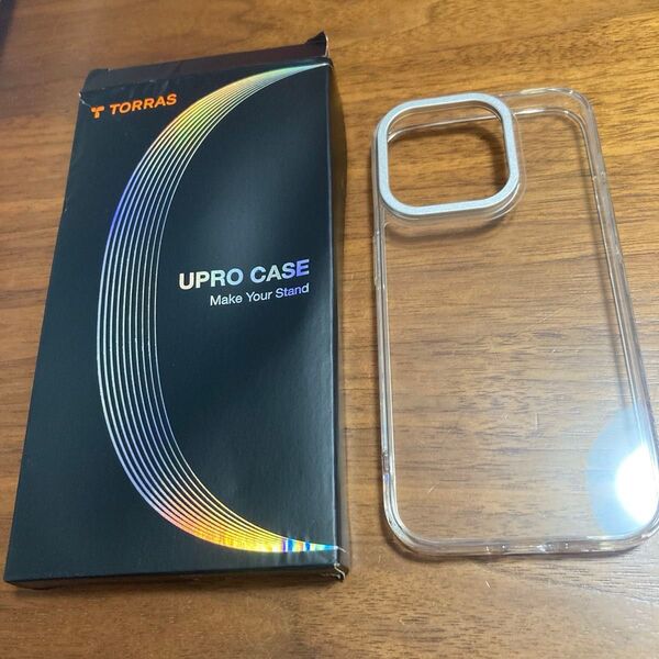 【極限透明感・カメラスタンド】TORRAS iPhone 15 Pro 用 ケース クリア UPRO Lstand 氷面鏡 クリア