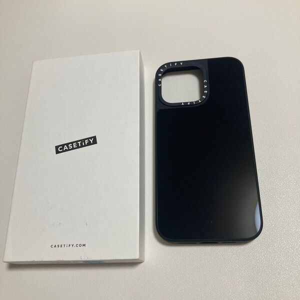 CASETiFY MagSafe 対応ミラー iPhone 15 Pro Max ケース ブラック (ブラックバンパー)