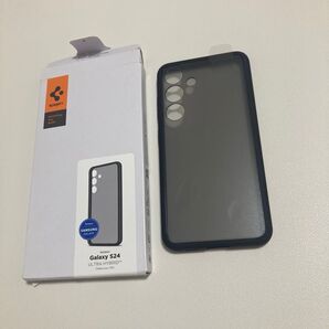 Spigen Galaxy S24 ケース 耐衝撃 ウルトラ・ハイブリッド フロスト ACS07353 (フロスト・ブラック)