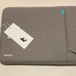 tomtoc 360°保護 パソコンケース 13インチ 軽量 撥水加工 グレー