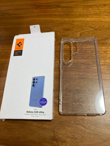 Spigen Galaxy S25 Ultra ケース リキッド・クリスタルグリッター ACS08950 (クリスタル・クオーツ)
