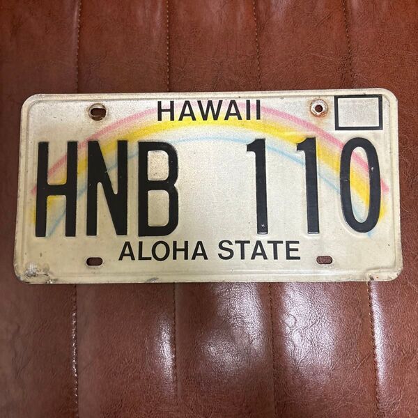 ハワイ ナンバープレート HNB 110 Hawaii aloha stage