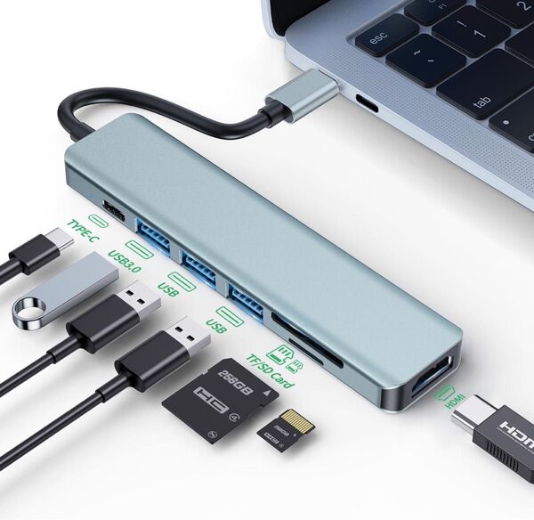 USB ハブ C USB-C 7-in-1 HDMI type-c hdmi