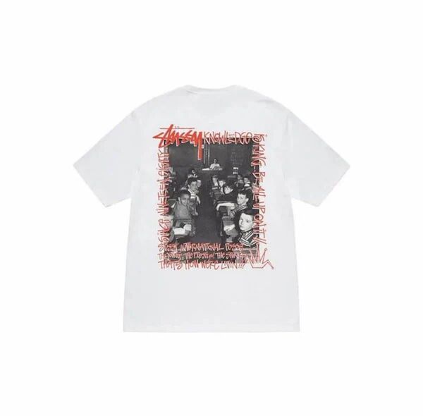 STUSSY(ステューシー) STUSSY Classroom Tee - White -black Tシャツ 半袖 メンズ