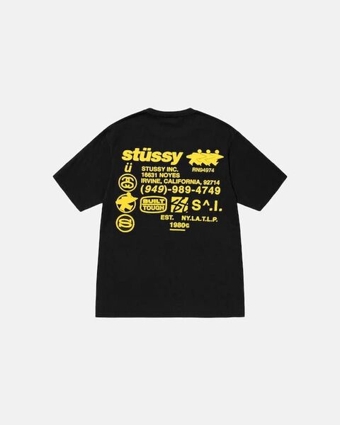 STUSSY(ステューシー) STUSSY DNA PIG.DYED.TEE White -black Tシャツ 半袖 メンズ