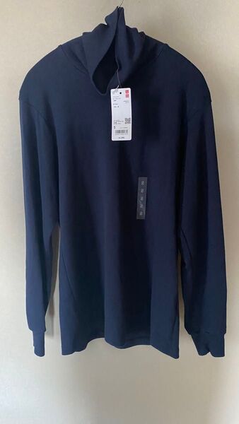 ソフトタッチタートルネックt(長袖) ネイビー 69navy ユニクロ UNIQLO
