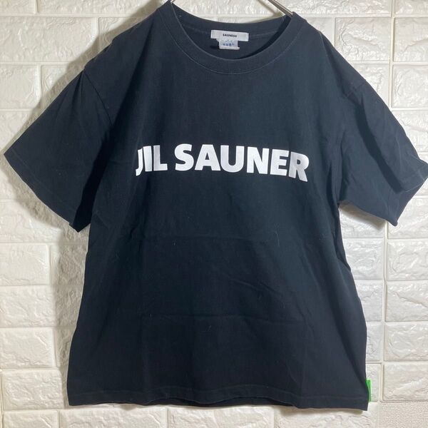 【※ JIL SAUNER】ジルサウナ─ Tシャツ 半袖 黒 L サウネス