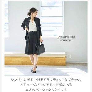 RUIRUE BOUTIQUE ルイルエブティック リネンライク バミューダパンツ セットアップ3点(ジャケット・パンツ・ベルト)