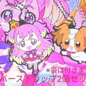 わんだふるプリキュア ラバーストラップ キュアワンダフル&こむぎちゃん 2点セット/新品ですが裏面擦れ有りました。