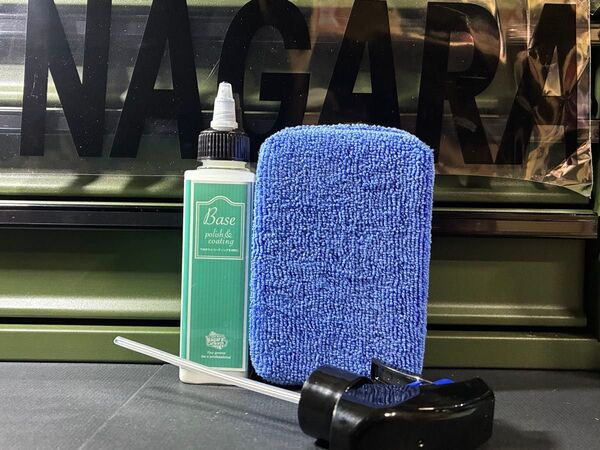 ながら洗車 BASE シミ除去 マイクロファイバーアプリケーターセット同時に簡易コーティングもできます。コーティングの下地