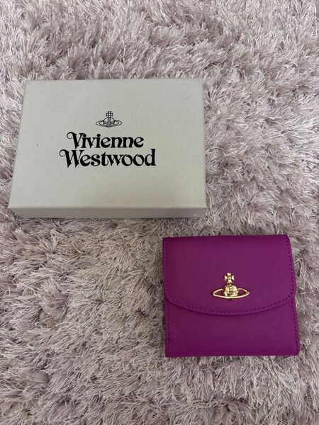 Vivienne Westwood 三つ折り財布 パープル