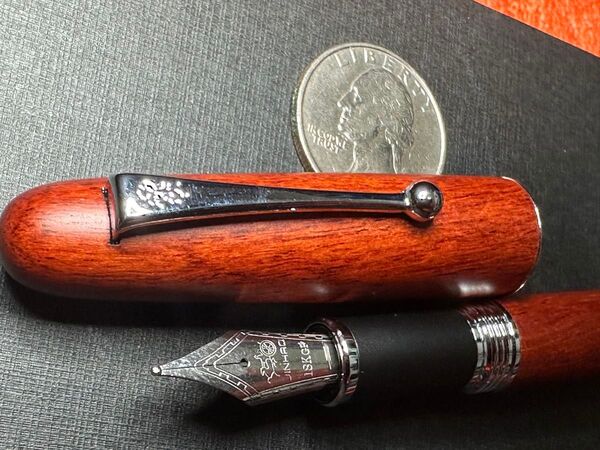 JINHAO9035木軸 万年筆 レッドブラウン M 3