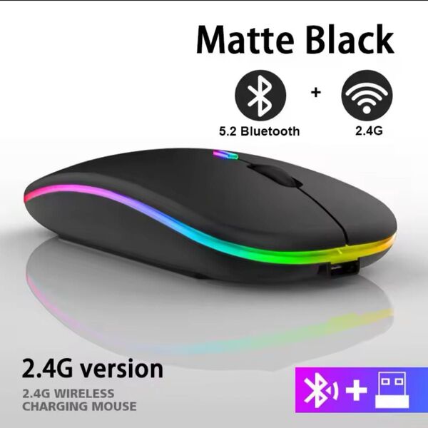 ワイヤレスマウス LED発光 ブルートゥース