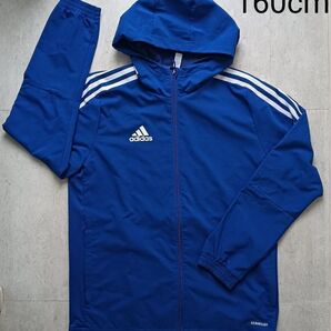 adidas AEROREADY★ウィンドブレーカー ブルー★160cm