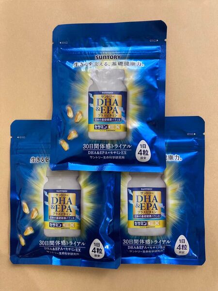 サントリーウエルネス DHA&EPA プラスビタミン セサミンEX 120粒入×3袋