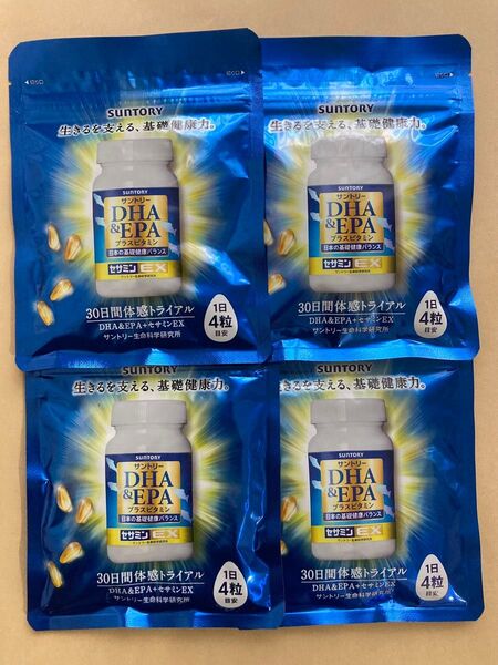 サントリーウエルネス DHA&EPA プラスビタミン セサミンEX 120粒入×4袋