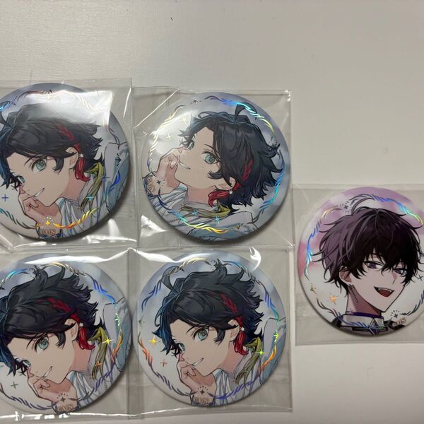 ART OF NIJISANJI ランダム缶バッジ 三枝明那 佐伯イッテツ