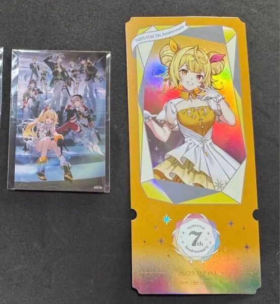 にじさんじ 星川サラ チケット風カード ステッカー