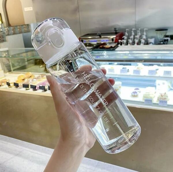水筒 ウォーターボトル 直飲み マグボトル タンブラー 熱中症対策 水分補給 シンプル 韓国 マイボトル ホワイト 白